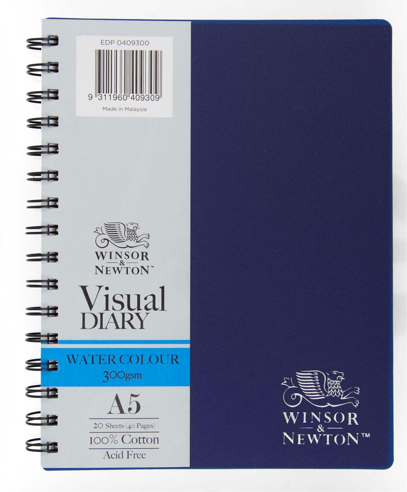 Winsor & Newton Double Wire Bond Watercolour Visual Diaries 20 Sheets - Art Supplies Australia