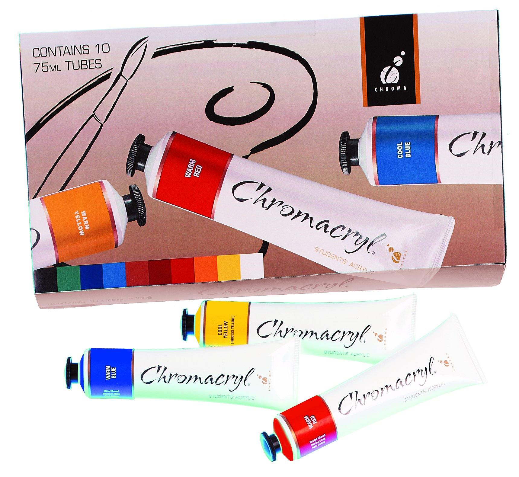 Chromacryl Students Medium Body Acrylic Paint Sets - Art Supplies Australia