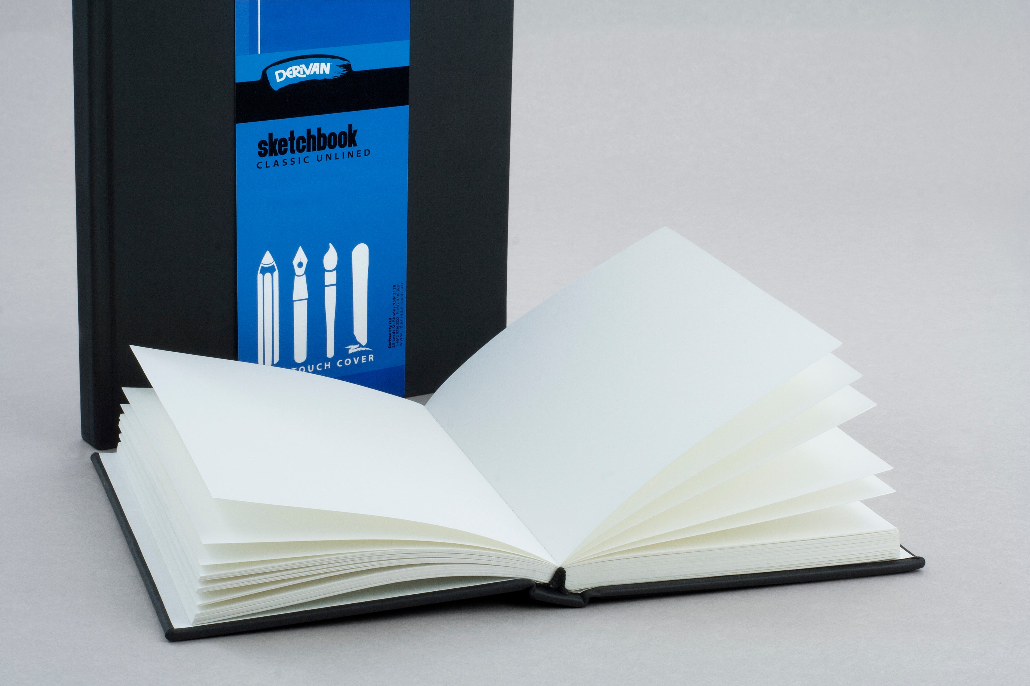 Derivan SOFT TOUCH PLAIN SKETCHBOOK Portrait 110gsm 80shts - Art Supplies Australia