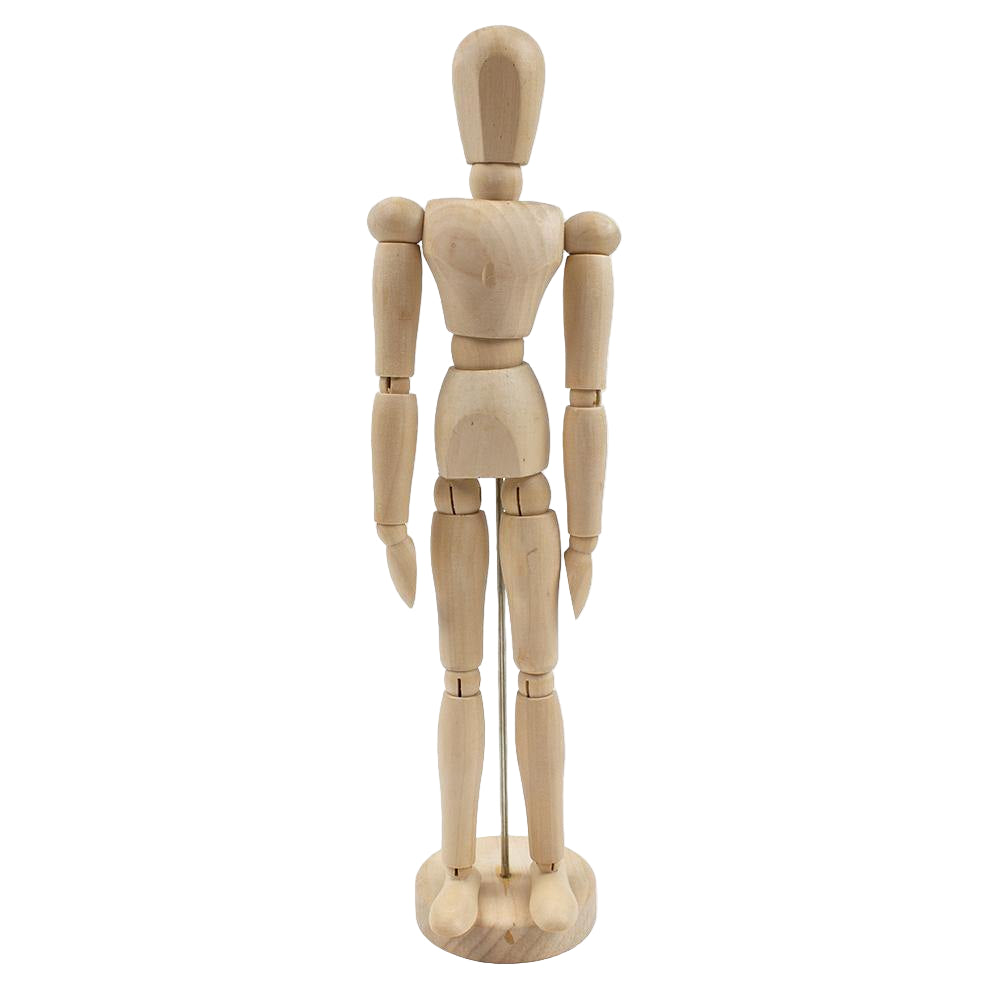 Derivan Artist's Wooden Male Manikin 12 Inches - Art Supplies Australia