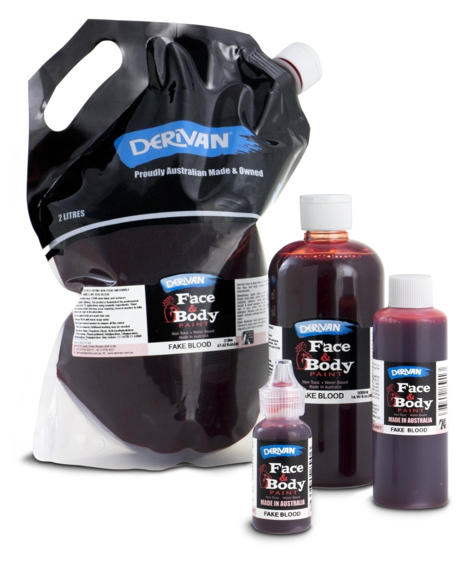 Derivan Face & Body Paint Fake Blood - Art Supplies Australia