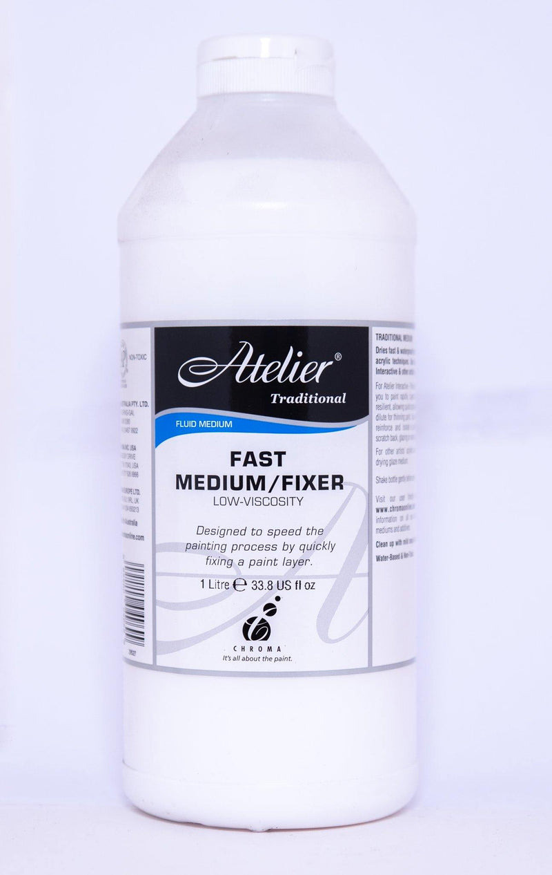 Atelier Acrylic Medium - Fast Medium/Fixer - Art Supplies Australia