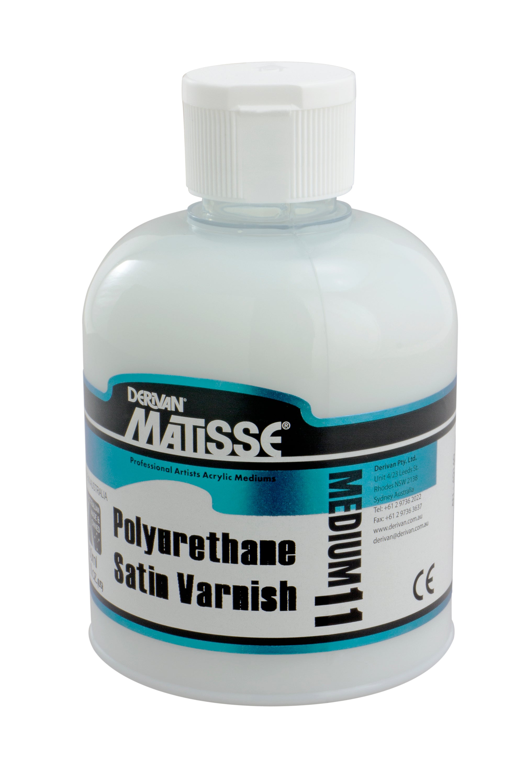 Matisse Acrylic Medium MM11 Polyurethane Satin Varnish - Art Supplies Australia