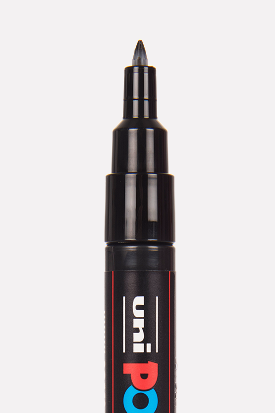 Uni POSCA Water-based Pigment Ink Marker - Extra Fine(0.7mm) Bullet Tip(PC-1M) - Art Supplies Australia