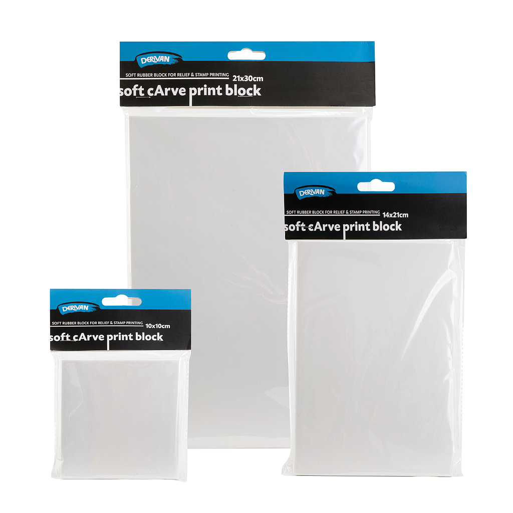 Derivan Soft Carve Print Block White - Art Supplies Australia