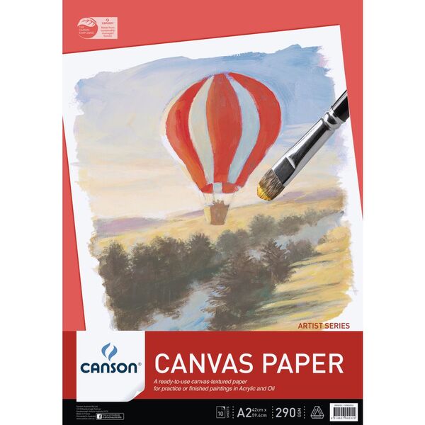Canson Balloon Canvas Paper Pads 290gsm 10 Sheets