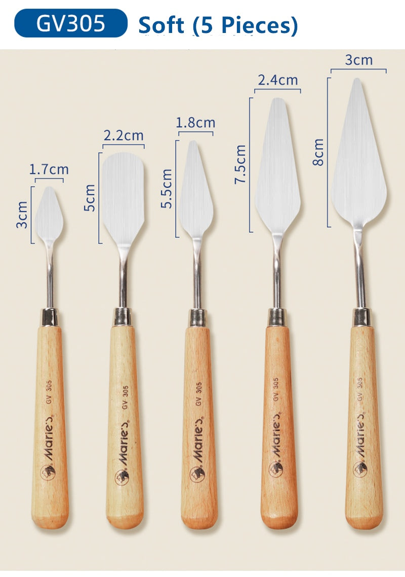 Marie's Palette Knife Set-Medium/Soft - Art Supplies Australia