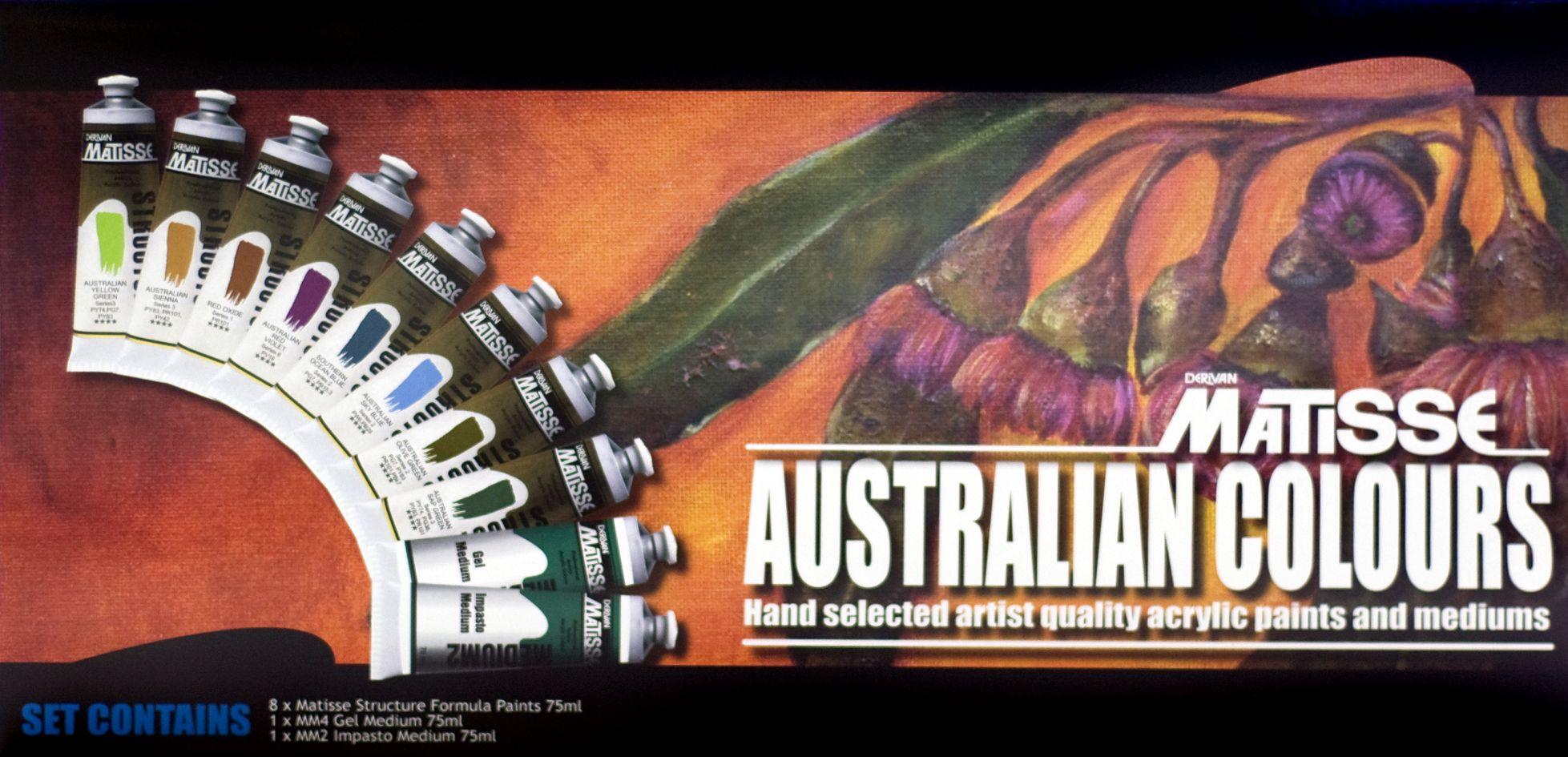 Matisse Structure Australian set 10x75ml - Art Supplies Australia