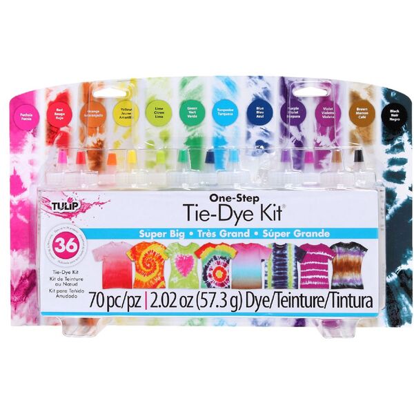 Tulip One Step Tie-Dye Kit 12 Colour Super Big - Art Supplies Australia