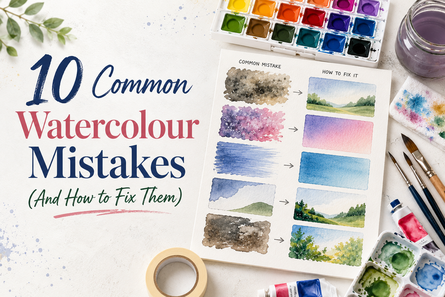 10 Common Watercolour Mistakes (And How to Fix Them)