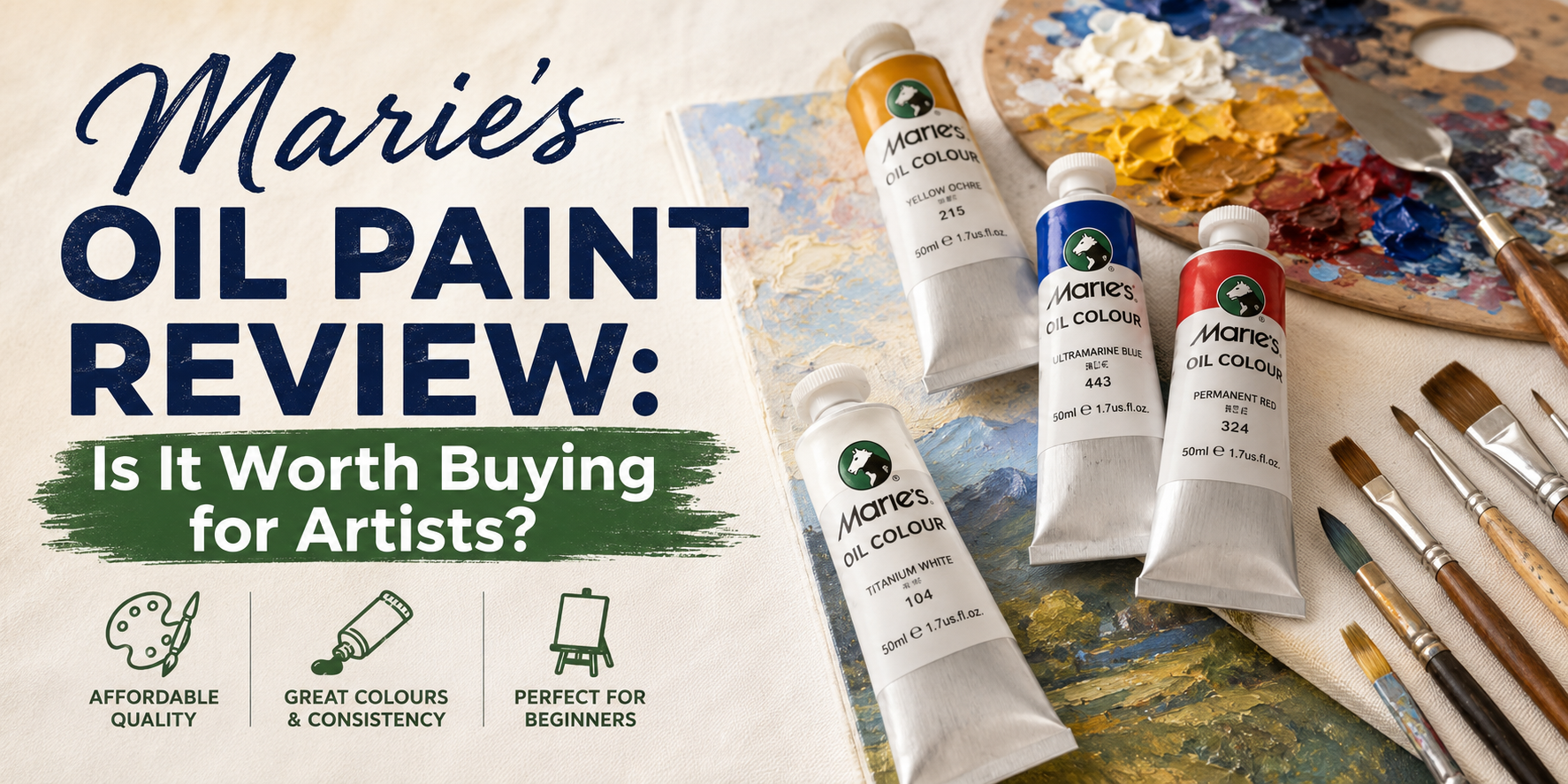 Marie’s Oil Paint Review: Is It Worth Buying for Artists?