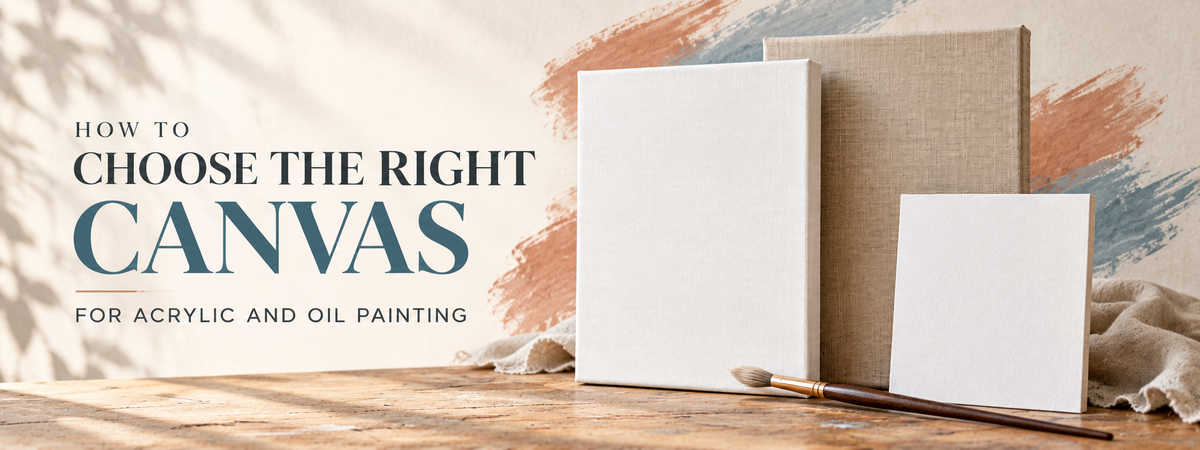 How to Choose the Right Canvas for Acrylic and Oil Painting
