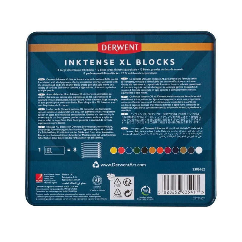 Derwent Inktense XL Blocks Tin Sets