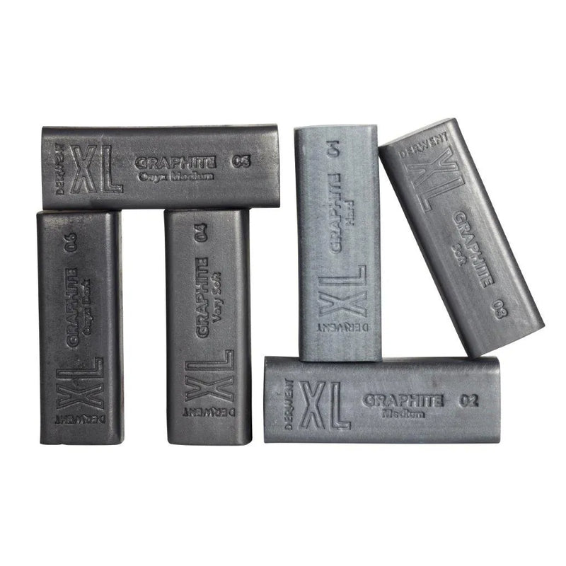 Derwent Graphite XL Blocks Tin Set of 6