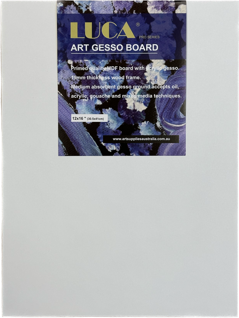 Luca Artist's Primed MDF Painting Panels(Boards) - Medium Texture Gesso Primed