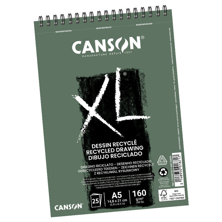 Canson XL Drawing Recycled Pads 160gsm