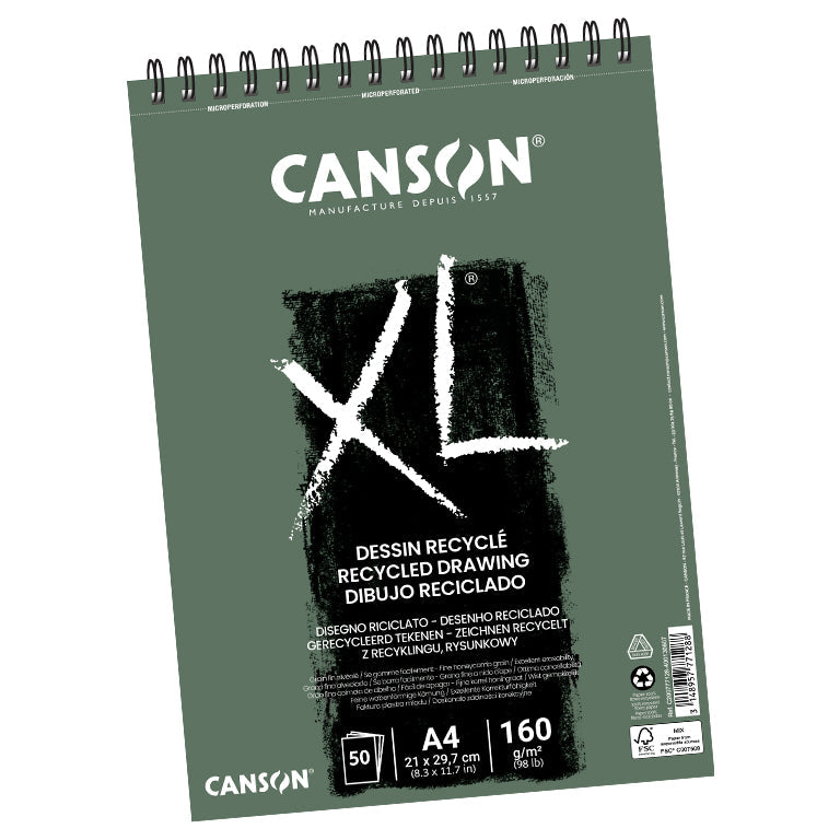 Canson XL Drawing Recycled Pads 160gsm