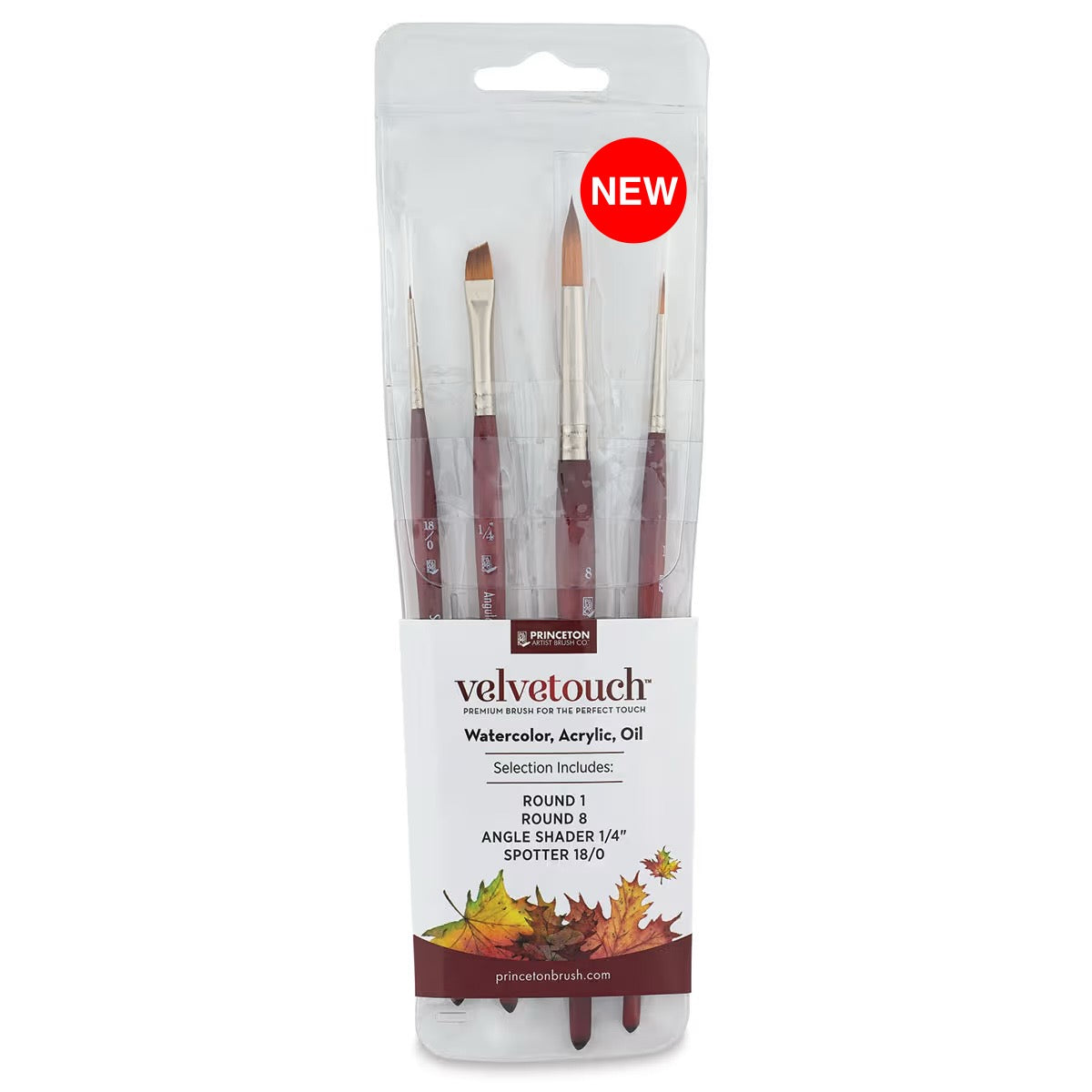 Princeton Velvetouch Series 3950 Premium Synthetic Brush Global Set 4pc