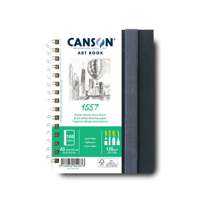 Canson Art Book 120gsm JA Dessin 1557 Wire Bound