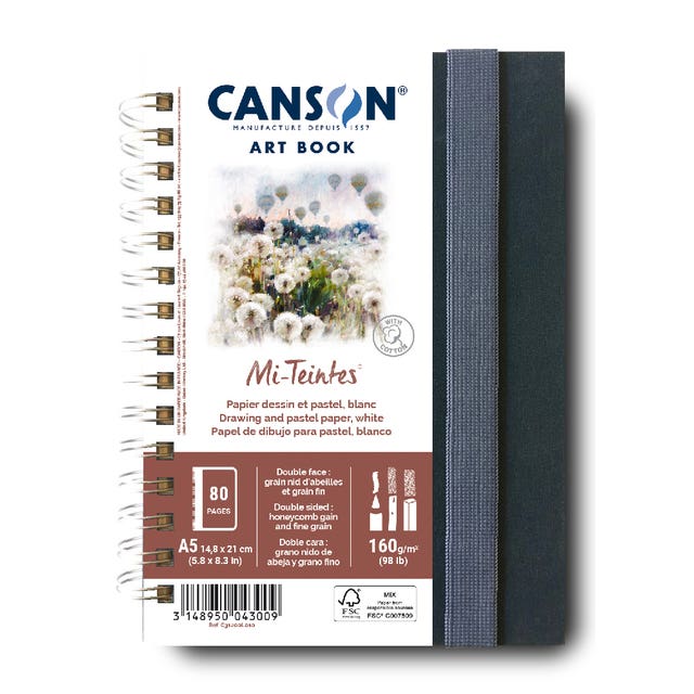 Canson Art Book 160gsm Mi-Teintes Wire Bound