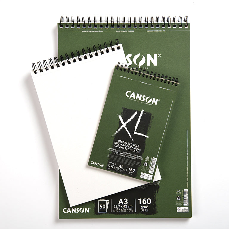 Canson XL Drawing Recycled Pads 160gsm