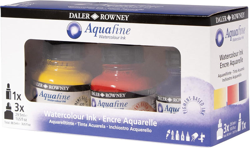 Daler-Rowney Aquafine Watercolour Ink Set