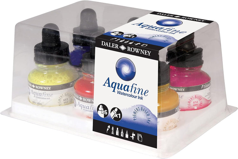 Daler-Rowney Aquafine Watercolour Ink Set