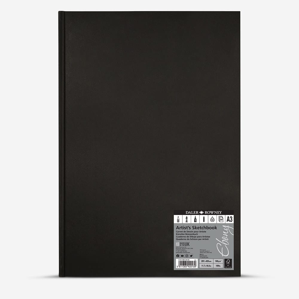 Daler-Rowney Ebony Hard Bound Artist's Sketchbook 160gsm