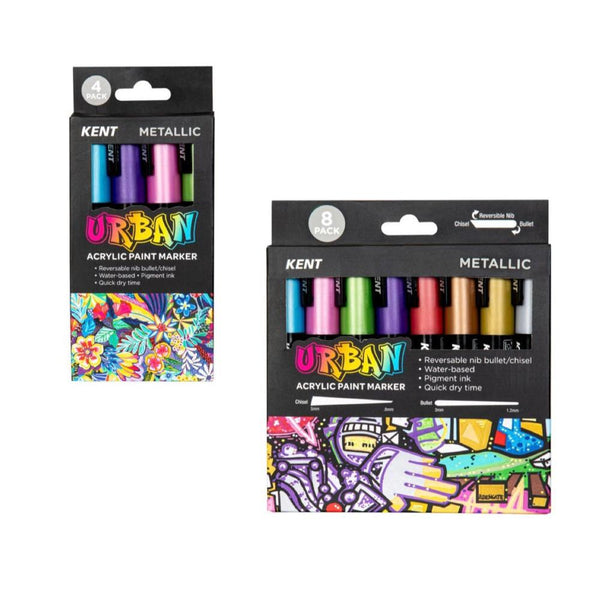 Kent Urban Paint Marker - Metallic Sets