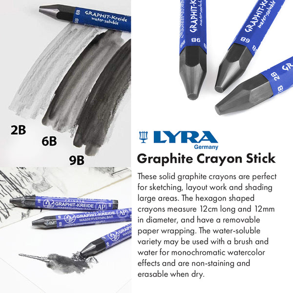 Lyra Graphite Crayon Stick Individuals and Sets