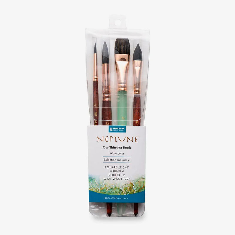 Princeton Neptune Synthetic SH Professional Brush 4pc Set