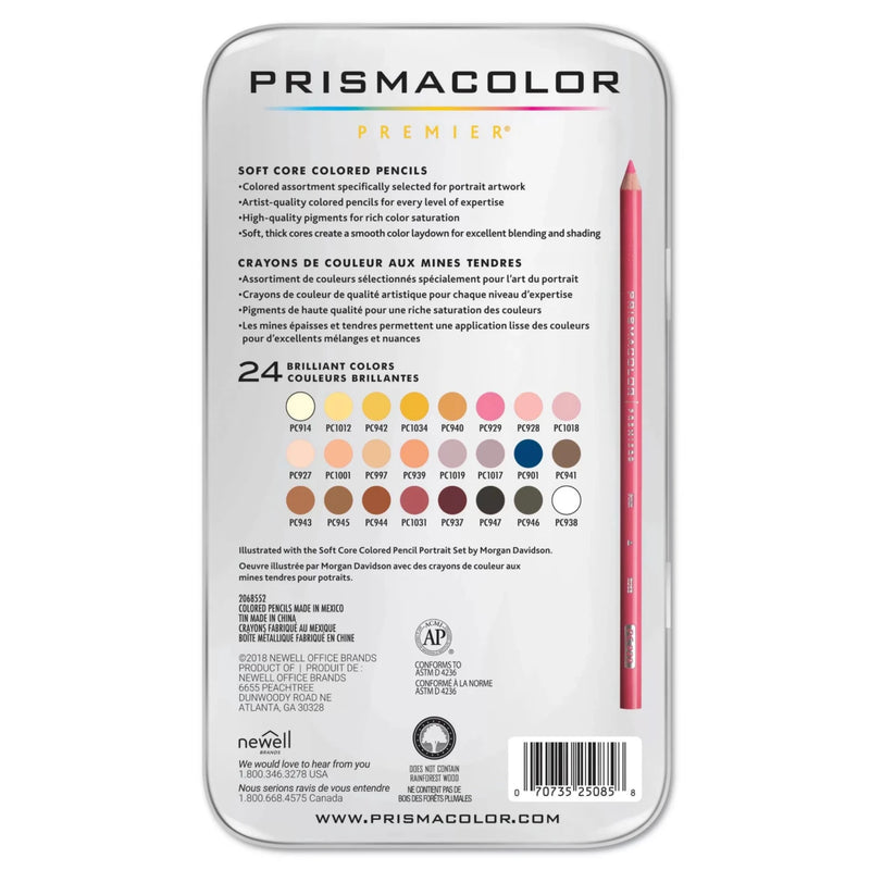 Prismacolor Premier Coloured Pencils - Portrait Set of 24