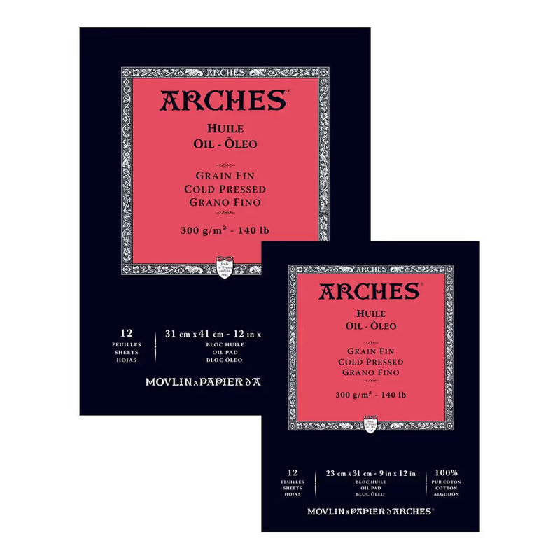 Arches 100% Cotton Oil Colour Paper Pads 300gsm