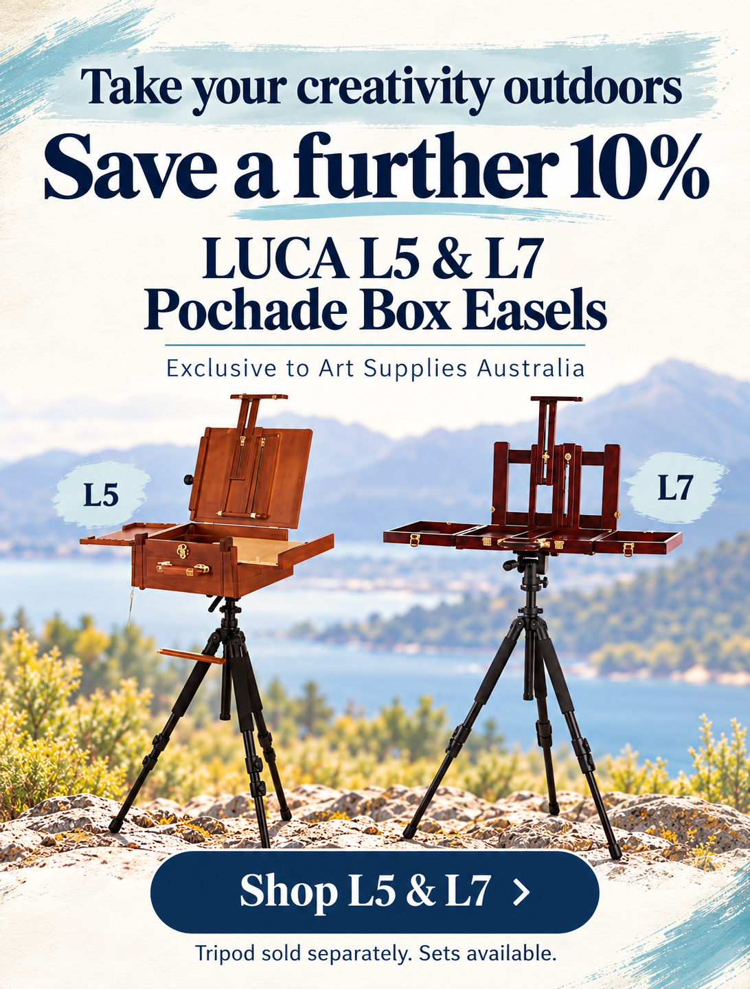 luca l5 l7 easels mobile homepage banner