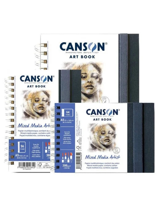 Canson Art Book 300gsm Mixed Media Artist Wire Bound