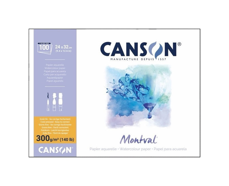 Canson Montval Water Colour Paper Pads 300gsm