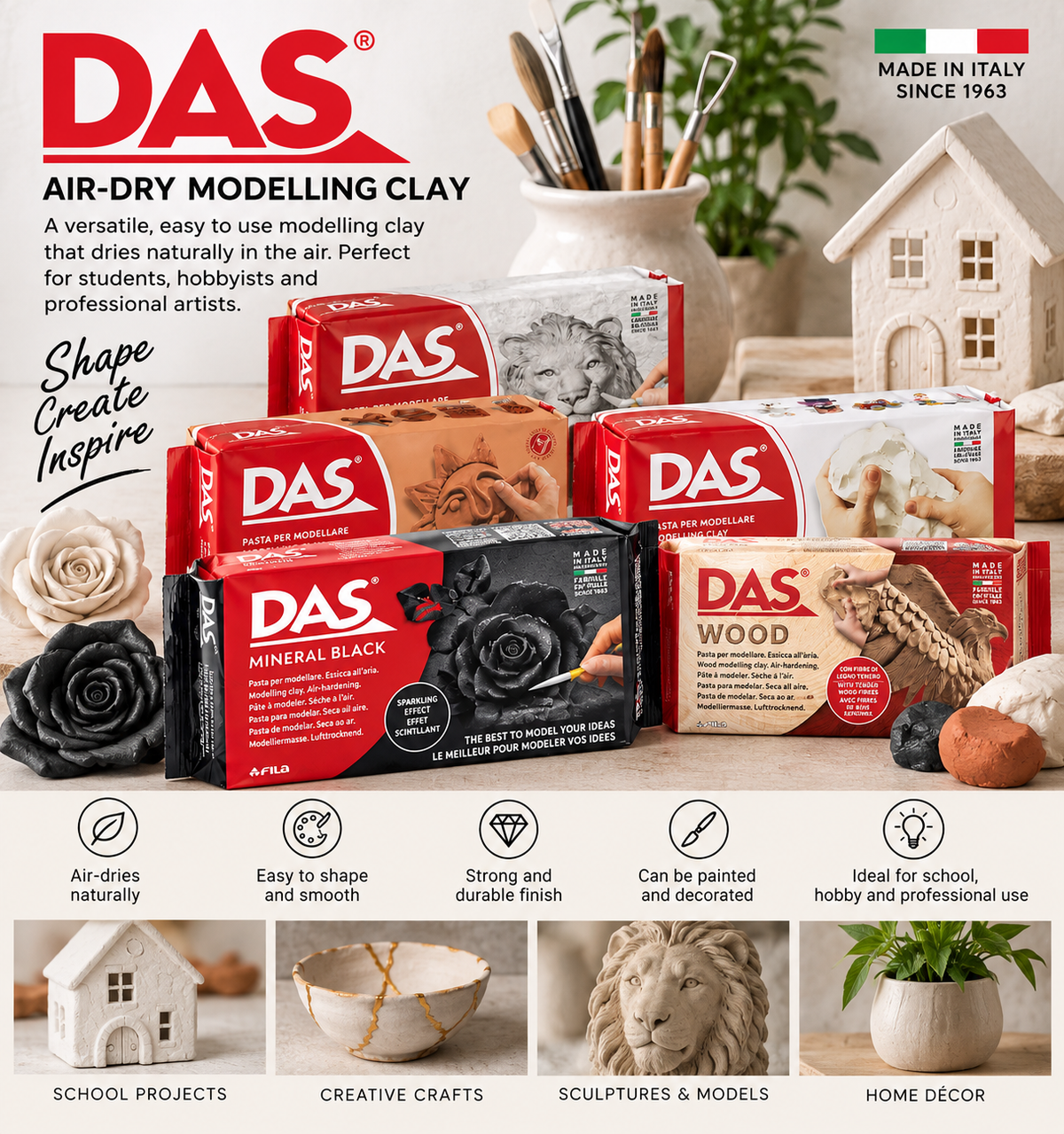DAS Air Dry Modelling Clay