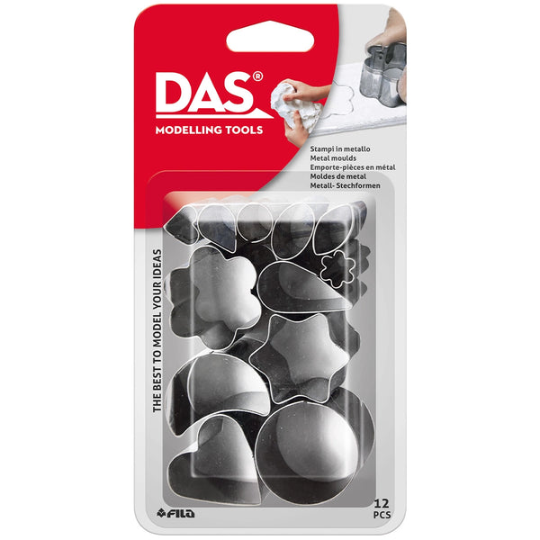 DAS Metal Clay Cutters Blister 12pcs