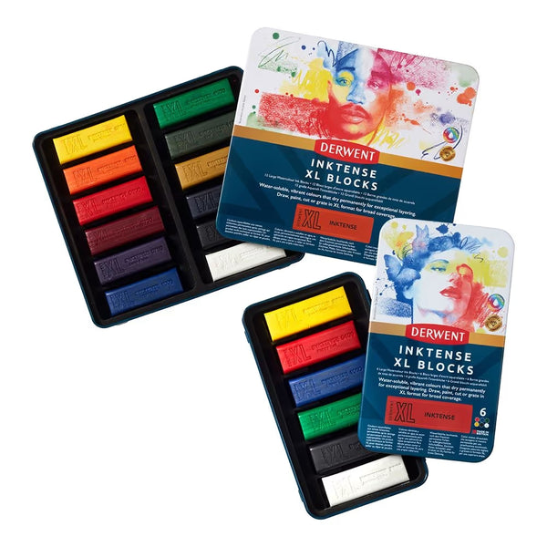 【未使用】DERWENT INKTENSE & PROCOLOUR （セット売） Derwent Inktense XL Blocks Tin Sets
