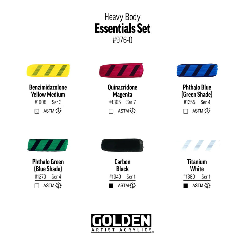 Golden Heavy Body Essentials Set 6 x 59ml