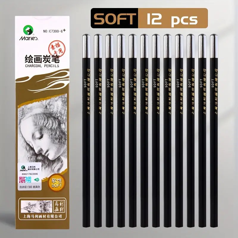 Marie's Charcoal Pencils Set of 12