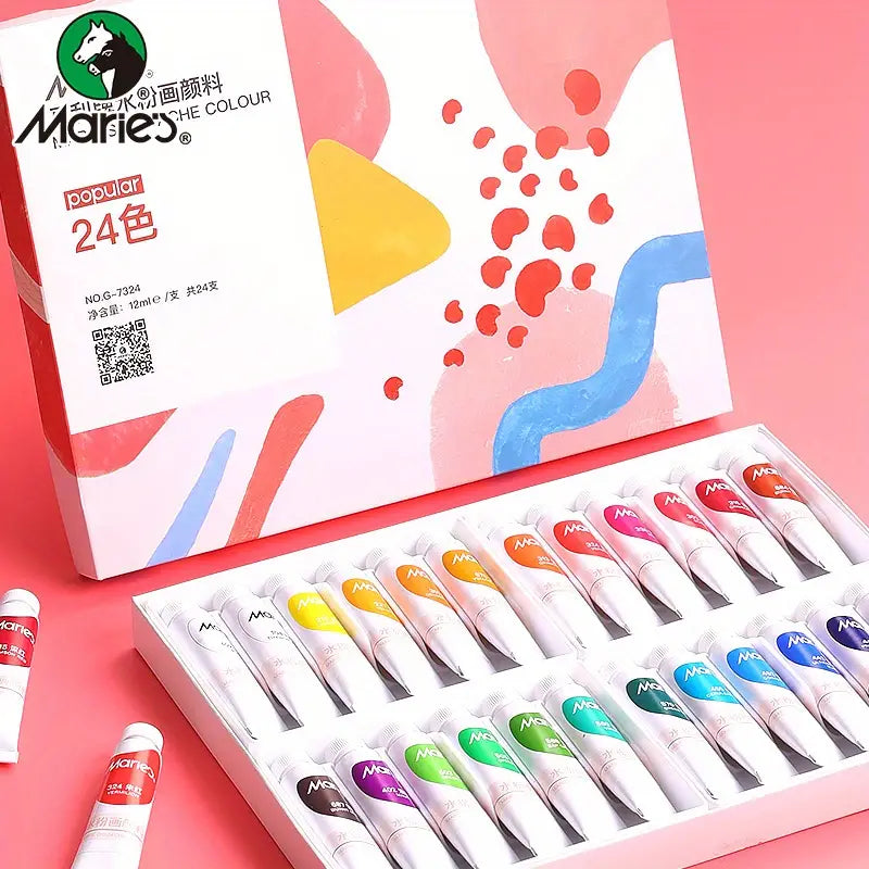 Marie's Gouache Colour Set of 24X12ml Tubes