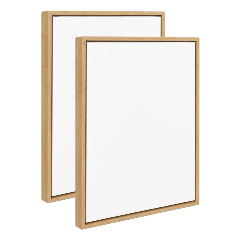 Blank Canvas & Floating Frame Set Bundles of 2PC