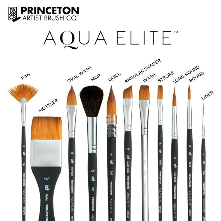 Princeton Aqua Elite Series 4850 Fine Synthetic Kolinsky Sable Brush