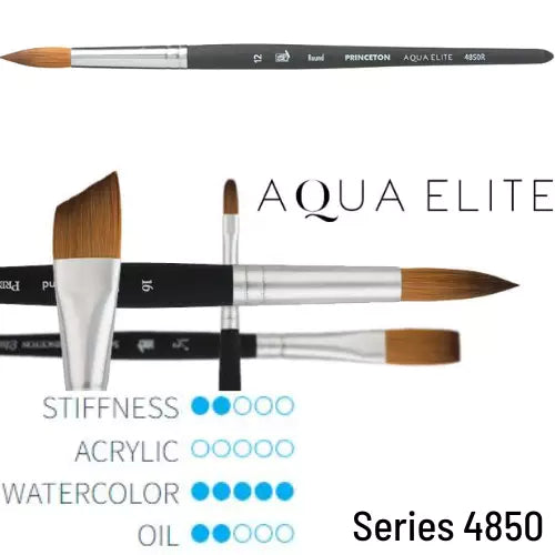 Princeton Aqua Elite Series 4850 Fine Synthetic Kolinsky Sable Brush