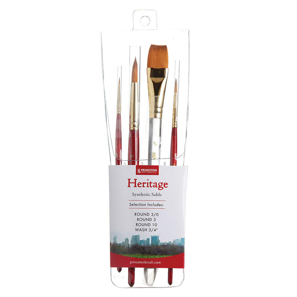 Princeton Heritage Synthetic Brush 4pc Set
