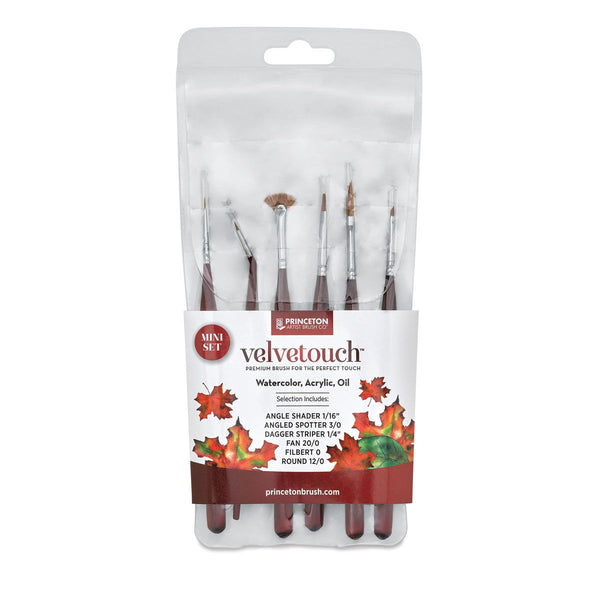 Princeton Velvetouch Series 3950 Premium Synthetic Blend Brush - Mini 6PC Set