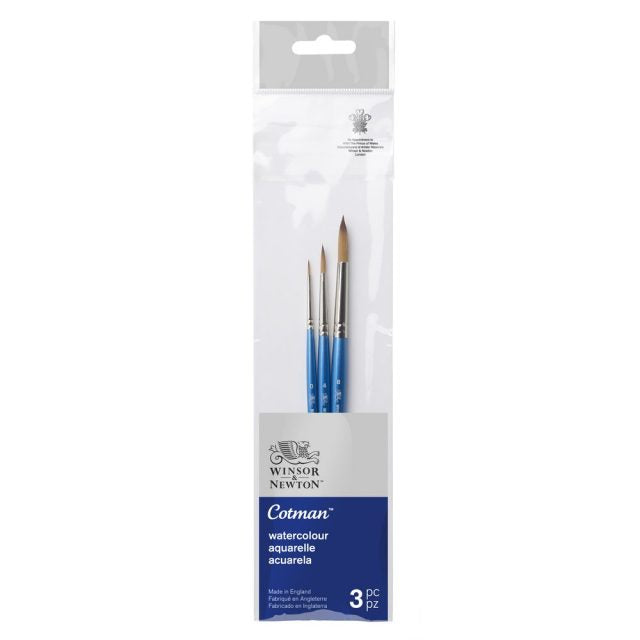 Winsor & Newton Cotman Watercolour SH Brush Set of 3