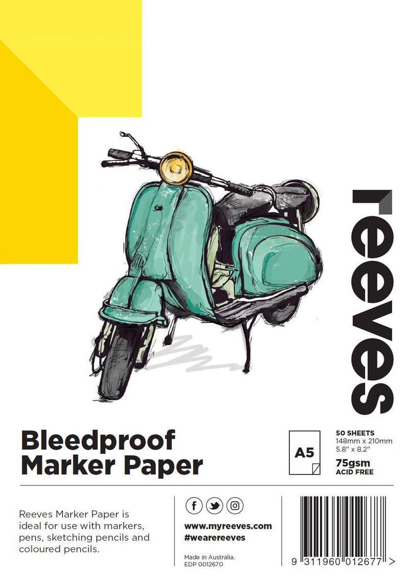 Reeves Bleedproof Paper Pads - Art Supplies Australia