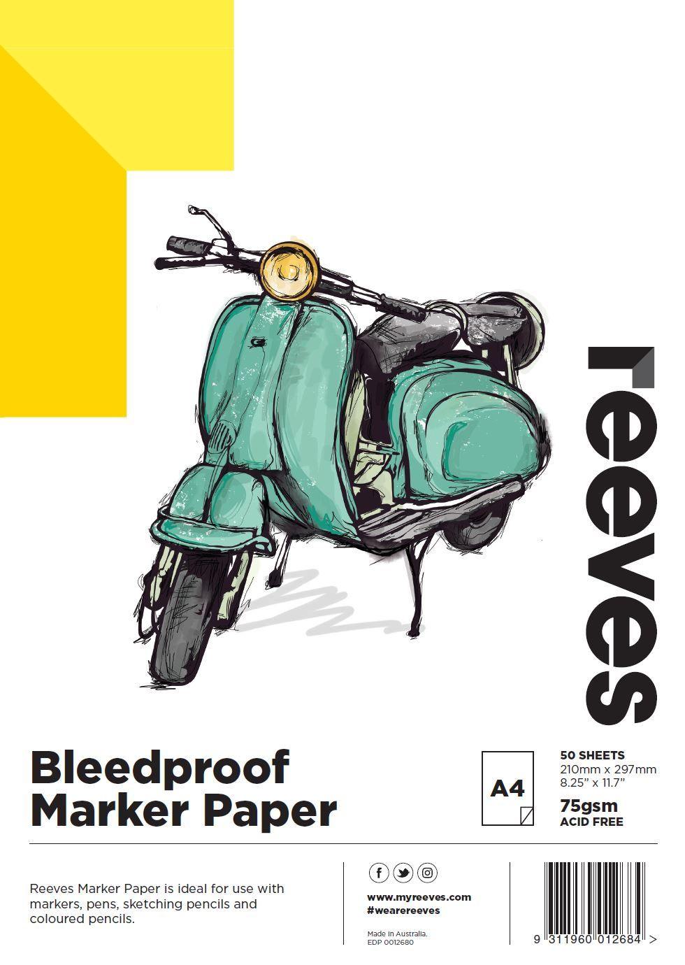 Reeves Bleedproof Paper Pads - Art Supplies Australia